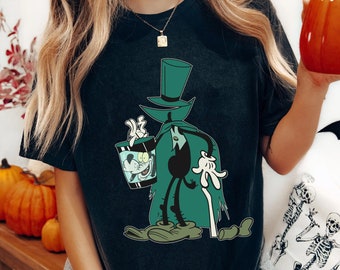 Disney Halloween Goofy The Hatbox Ghost T-shirt, Haunted Mansion Disney Scary Movie Tee, Disneyland Mickey's Not So Scary Halloween Party