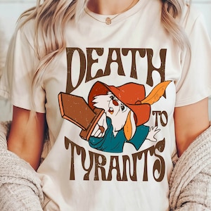 Vintage 70s Skippy Rabbit Death To Tyrants Comfort Colors T-shirt, Retro Robin Hood Shirt, 2025 Trip Matching, Magic Kingdom