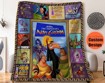 Emperor's New Groove Fleece Blanket, Kuzco Llama Kronk Yzma  Home Decor, Throw Blanket For Kid Baby Adults, Cute  Christmas Gift
