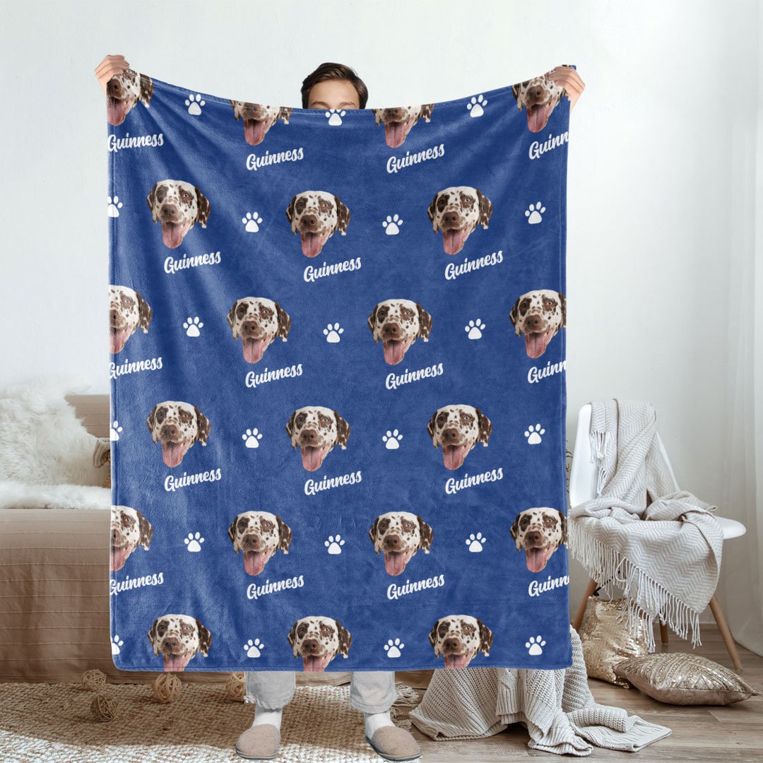 Personalized Blanket for Pet Custom Pet Photo Blanket Dog Etsy