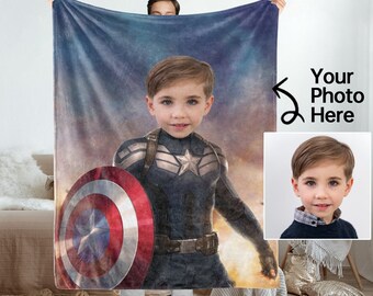 Kids Superhero Blanket, Personalized Kids Blanket, Custom Blanket for Boys, Superhero Blanket - Etsy