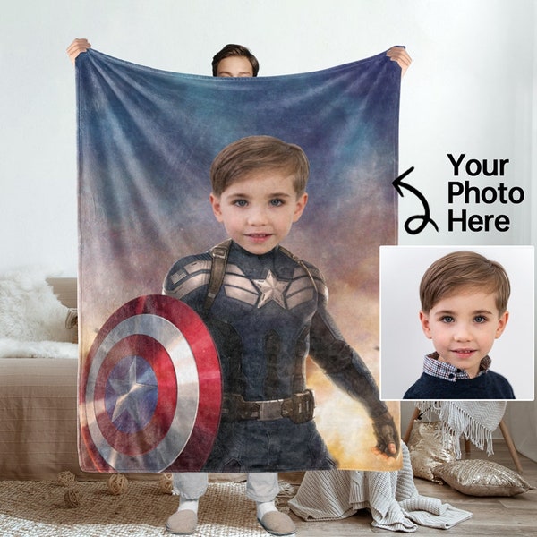 Kids Superhero Blanket, Personalized Kids Blanket, Custom Blanket For Boys, Superhero Blanket, Custom Baby Blanket, Custom Baby Shower Gift