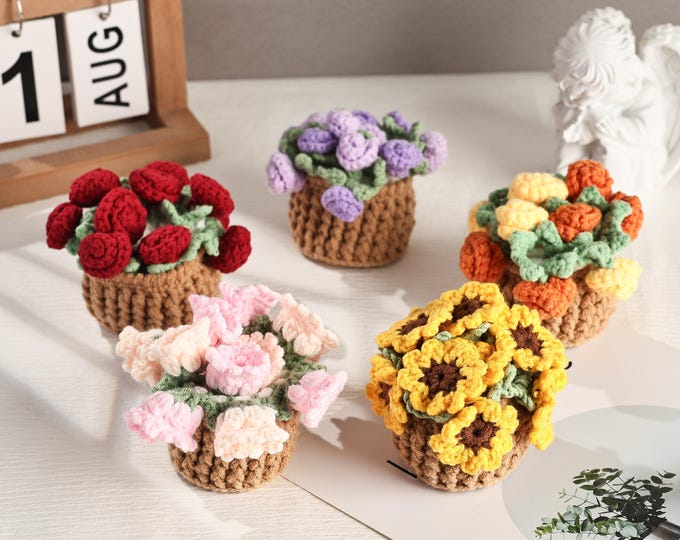 Crochet Flower Coaster, Handmade Round Flower Cup Holder, Crochet Coaster, Housewarming Coaster Decor, Cute Gift, Mothers Day Gift