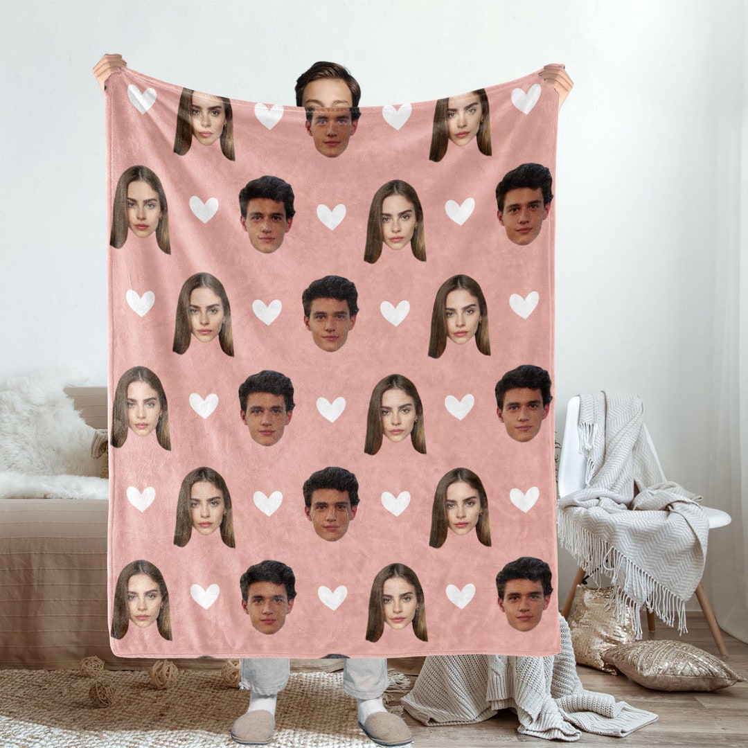 Personalized Christmas Couple Blanket - Christmas Gift for Couple, Husband and Wife - Up to 2 Pets