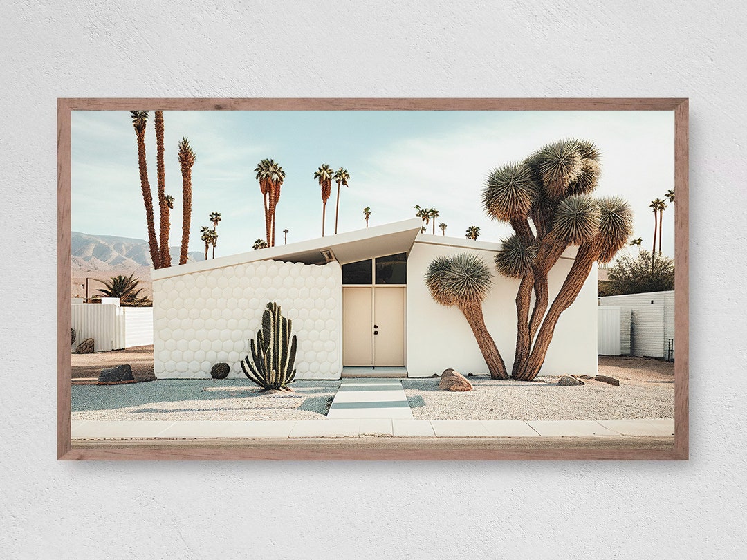 White Palm Springs House Vintage Photography Digital Download - Etsy
