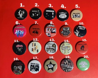 Riot grrrl pins