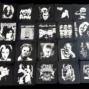 Punk, horror, emo, goth, halloween, clown patches