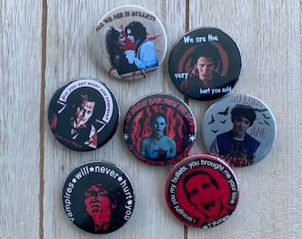 My Chemical Romance, MCR horror movie pins, Jennifers body, Lisa Frankenstein, Vampires, Dracula, Sweeney Todd, Carrie