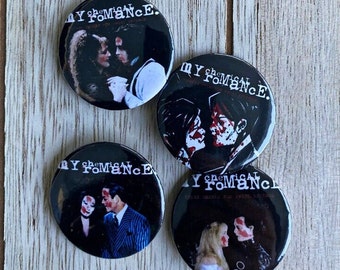My Chemical Romance, MCR horror movie album pins, Lisa Frankenstein (“Three Cheers for sweet revenge”)