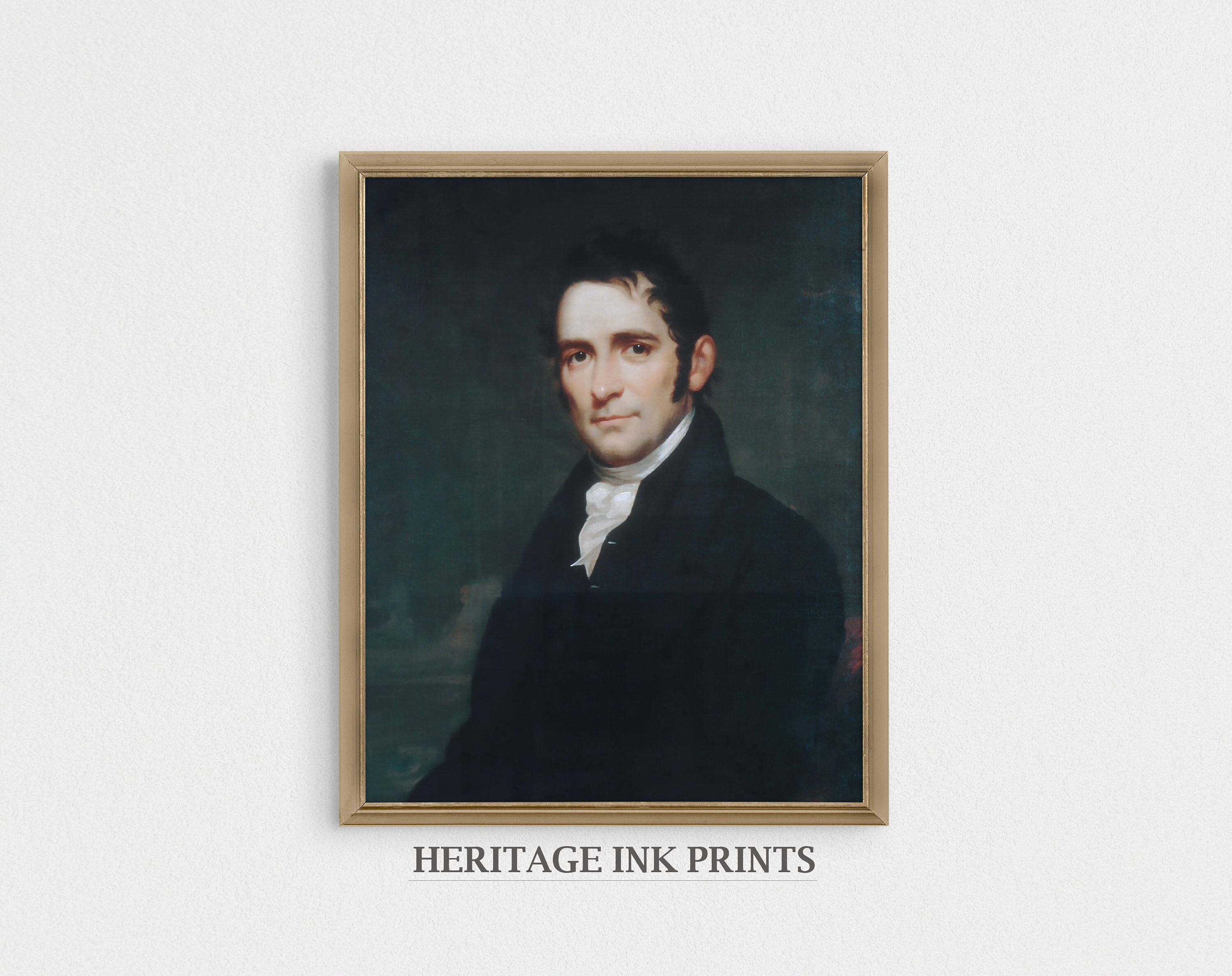 Portrait Man Moody Dark Oil Painting| Vintage Academia Victorian Vicar Digital Printable European Art