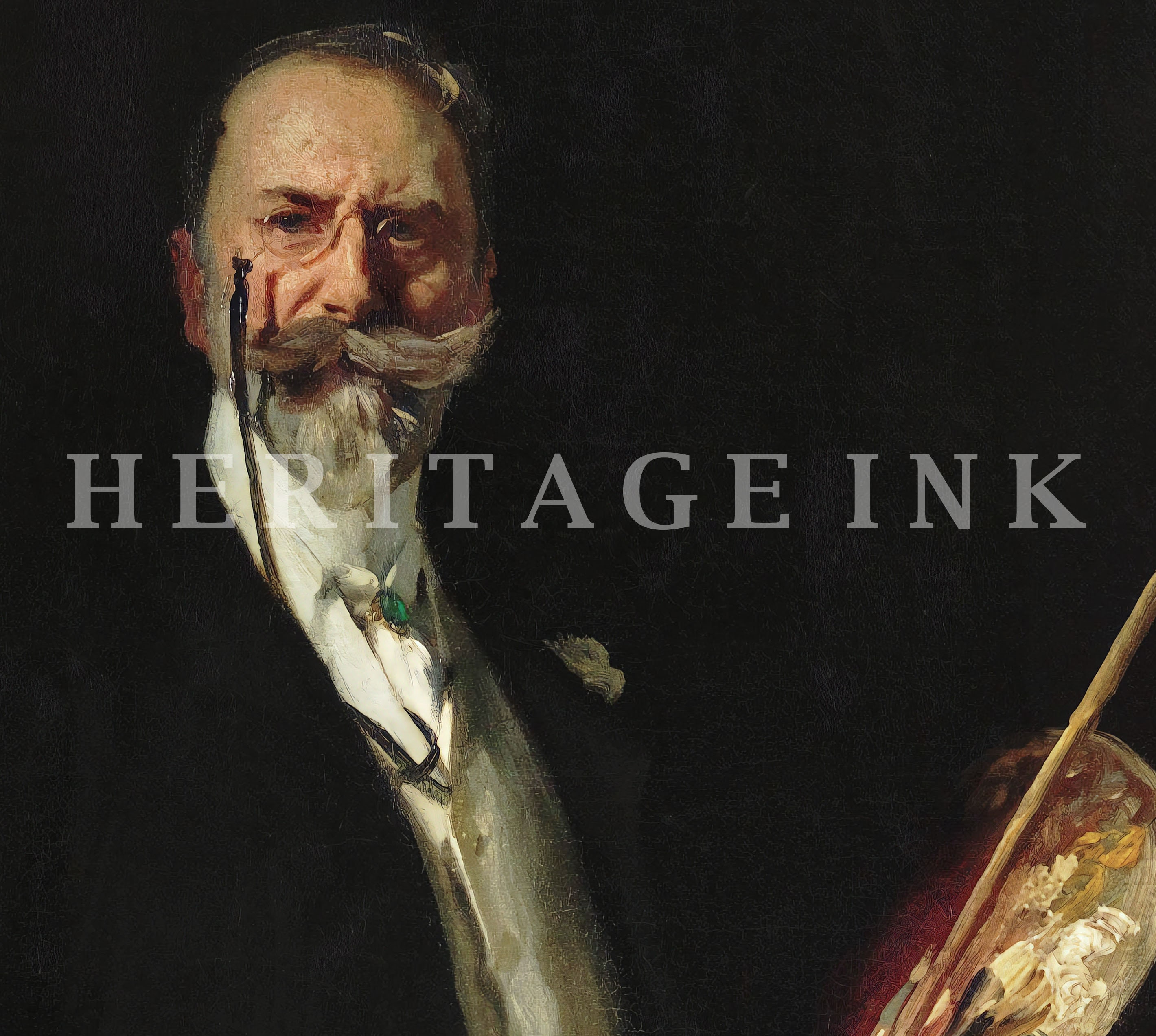 Vintage Man Self Portrait Artist Oil Painting Digital Download Art