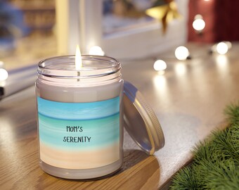 Mom's Serenity Scented Eco Friendly Candle, Gift for Mom, Gift for Mother's Day, Relaxation Gift, Aromatherapy for Mom, Self Care Gift