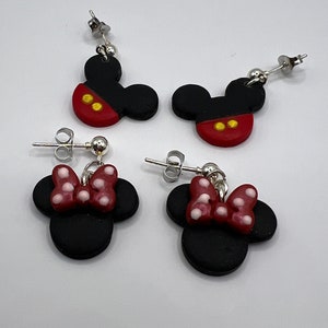 Mickey Mouse & Minnie Mouse Dangles