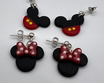 Mickey Mouse & Minnie Mouse Dangles