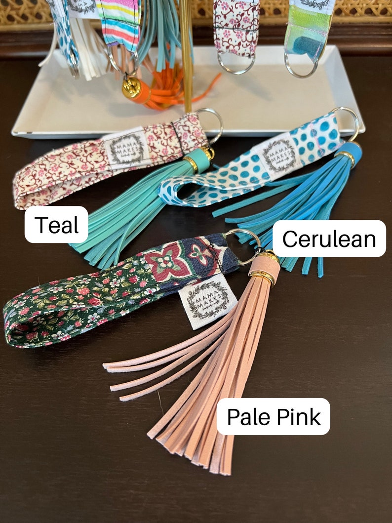 Cloth Keychain Patterns Fabric Wristlet Key Fob Keychain - Etsy
