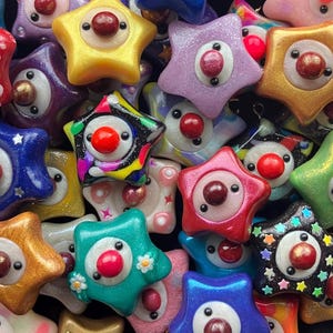 Mystery Clown Baby Star Necklace