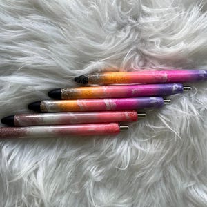 Custom Glitter Pens & Bookmarks With Resin