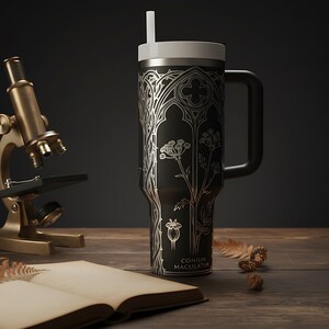 Gothic Poison Botany Field Guide Scene 40oz Laser Engraving Tumbler Wrap SVG Download File