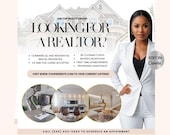 DIY Realtor Flyer Template, Real Estate Marketing (Canva, Digital Download)