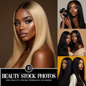 Hair Website Stock Photos, Hair Website Models, Black Woman Stock Photos, 30 Stock Photos for Hair Business, Hair Model Images, Beauty model