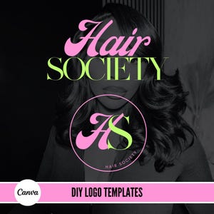 DIY Canva Logo Design, Logo template, Lash logo, Nails logo, Hairstylist logo, MUA Makeup logo, Hair logo, Editable logo, Beauty Business