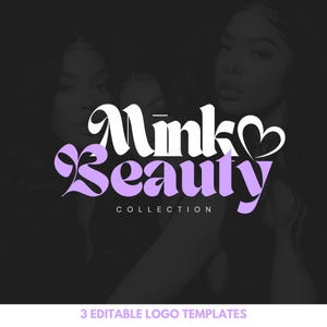 May include: Purple and white logo design with the text "Mink Beauty Collection".
