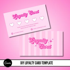 DIY Treuekarten-Design, Nagel-Technologie, Canva Vorlage, Nagel-Technologie, Wimpern, Haare, Schönheit Business Branding Karten, Haare, Marketing, Danke-Karte