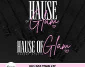 DIY Logo design template, Editable Canva Logo, Beauty Business logo, Salon logo, Nail logo, Lashes, Hair logo, Makeup logo, boutique logo