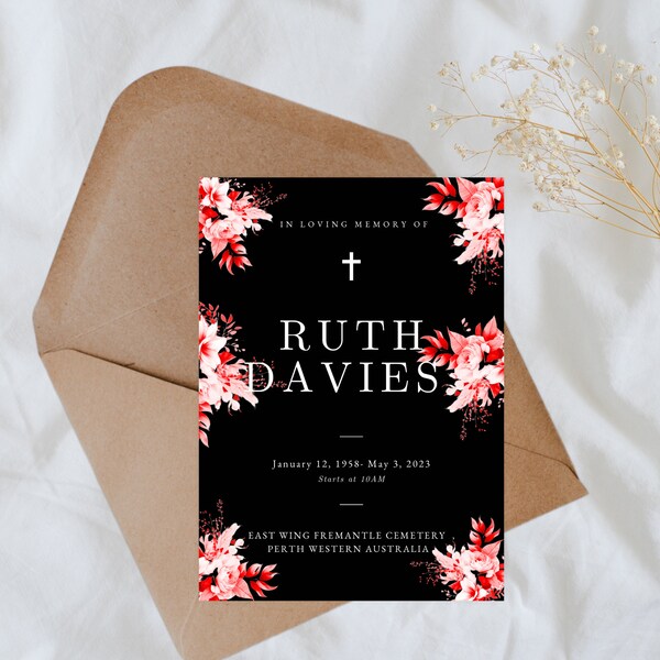 Beautiful Funeral Poem Etsy