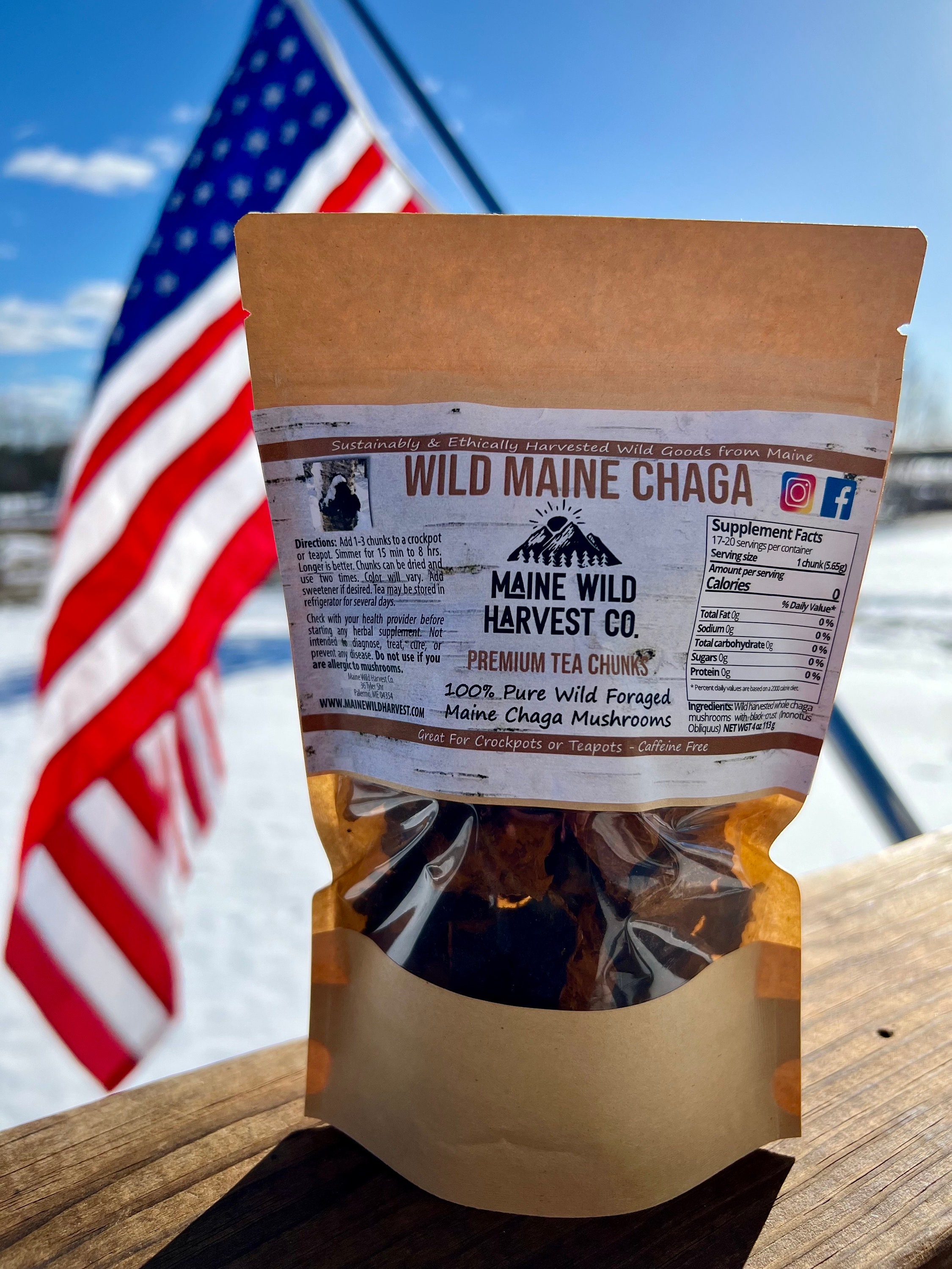 1/4lb Chaga Mushrooms from the Adirondack Mountains Premium