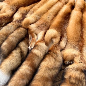 Maine Red Fox Pelt, Prime, Professionally Soft Tanned/Garment Tanned