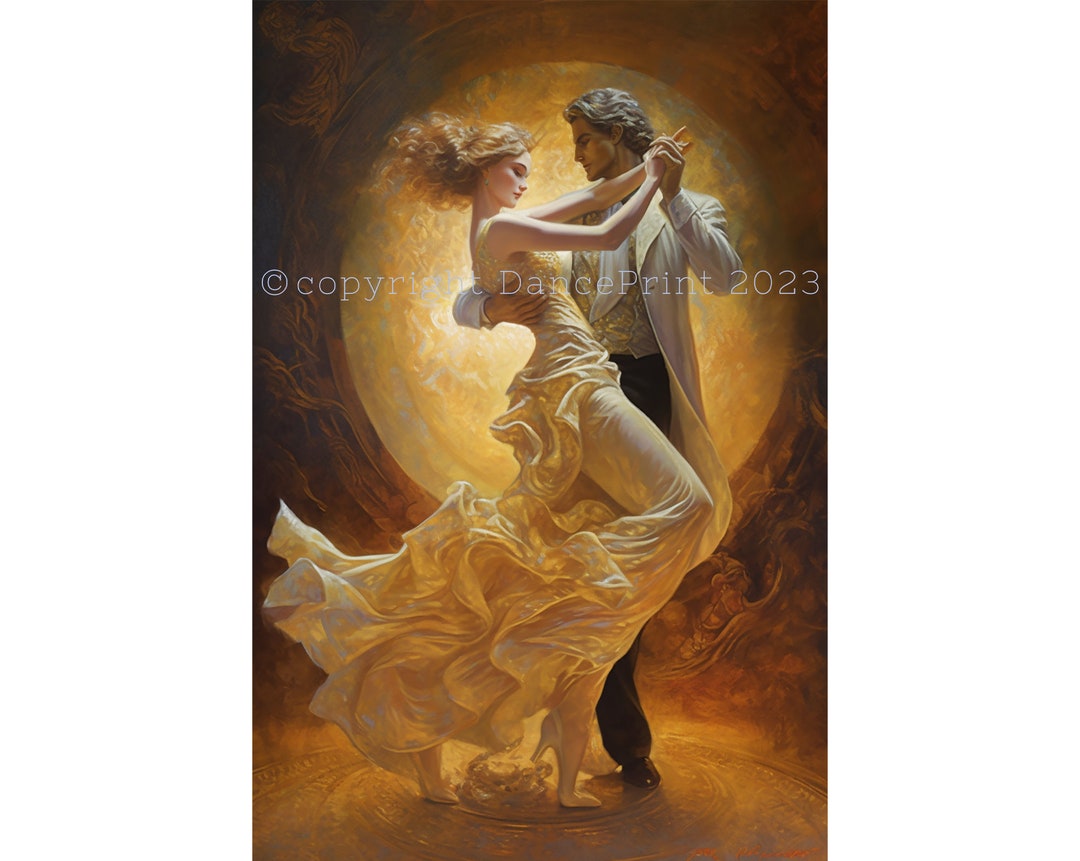 Ballroom Dancing Couple Wall Art Instant Download High Resolution