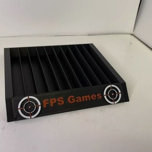 Gaming Console Custom Made Plastic Game Holder FPS Themed