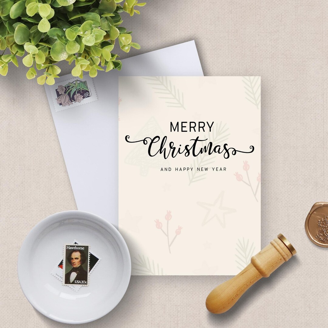 Printable Christmas Card Sentiment Digital Download Holiday - Etsy
