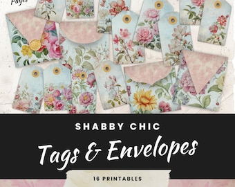 Floral Junk Journal Kit: Pastel Pink & Blue Ephemera (Digital Download)