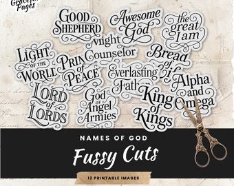 Christian Junk Journal Tags: Vintage Faith Ephemera (Printable PDF/JPG