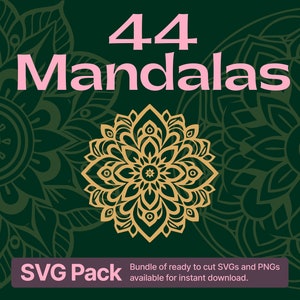Mandala SVG-bundel door snelle ontwerpkunst, heilige geometrie SVG-bundel, ingewikkelde gesneden bestanden voor Cricut, svg + png instant download