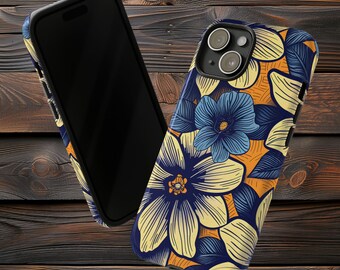 Floral Bliss Tough Phone Case for iPhone, Samsung, Google Pixel - Artistic Durability by Prompt Design