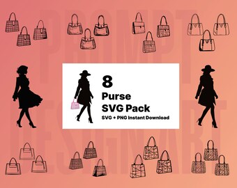 Purse SVG Bundle | Fashion Clip Art, Perfect for Shirt Design, Great Gift for Fashion Lovers, Instant DOWNLOAD