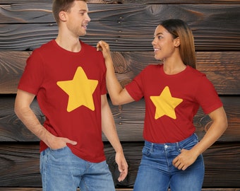 Steven Universe: Unleash Your Inner Star with our Yellow Star Shirt - Perfect for Fans of Animation & Comfort by PromptDesignArt