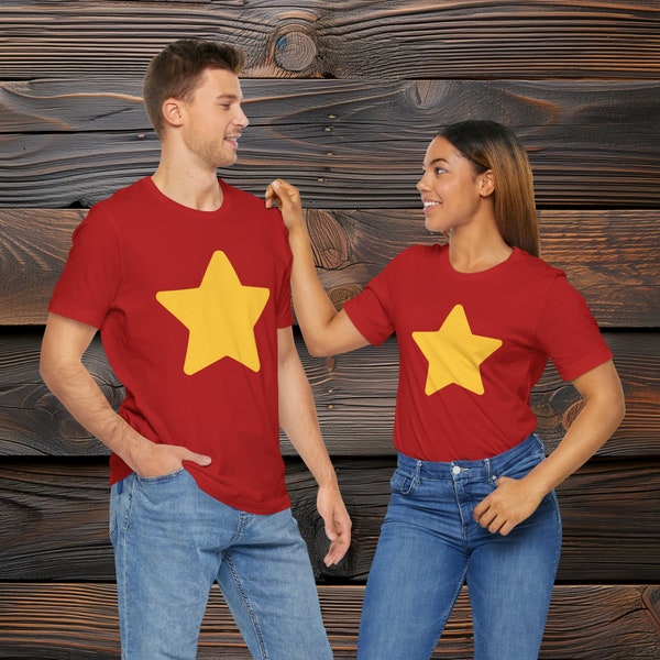 Steven Universe: Unleash Your Inner Star with our Yellow Star Shirt - Perfect for Fans of Animation & Comfort by PromptDesignArt