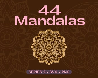 Mandala SVG Bundle 2 by Prompt Design Art, Sacred Geometry SVG Bundle, Intricate Cut Files for Cricut, svg + png instant download