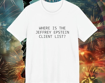 ¿Dónde está la lista de clientes de Jeffrey Epstine? - Camisa Island Conspiracy - Camiseta Global Elite
