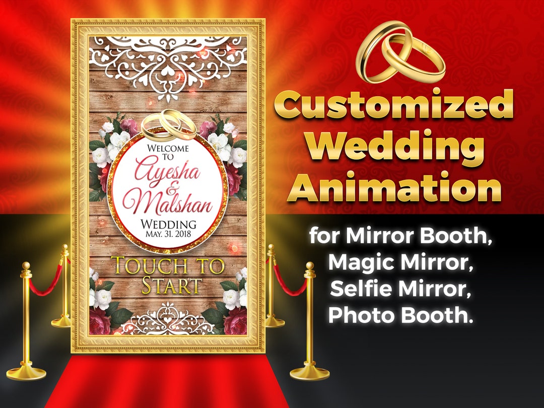 Customized Wedding Animation for Mirror Booth Magic Mirror Etsy