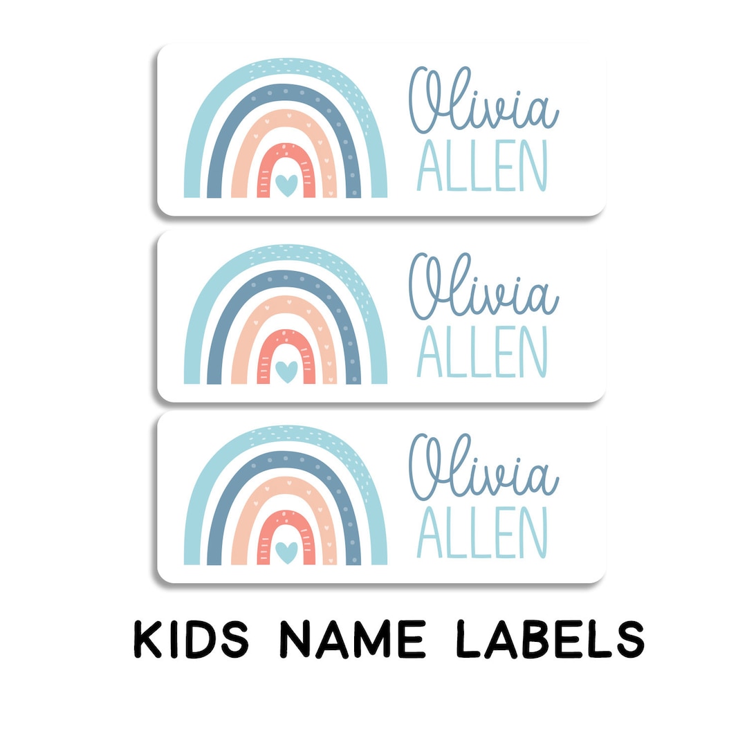 Name Labels for School Supplies | Custom Waterproof Stickers ...