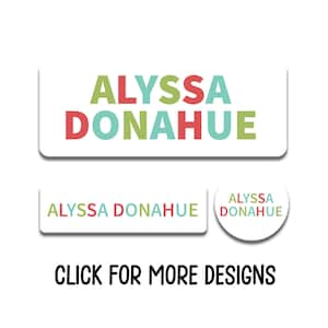 Waterproof Daycare Labels - Dishwasher Safe - Preschool Labels - Name Stickers - School Supply Labels - Name Labels for School Supplies
