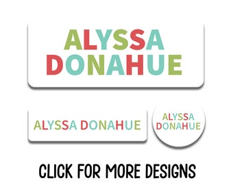 Waterproof Daycare Labels - Dishwasher Safe - Preschool Labels - Name Stickers - School Supply Labels - Name Labels for School Supplies