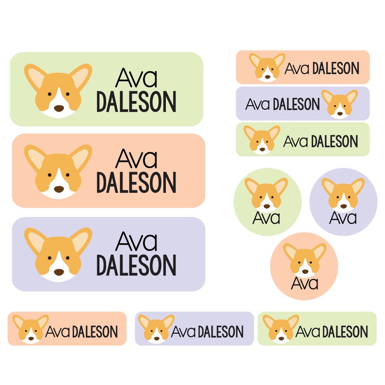 Daycare Name Labels School Supply Labels Personalized Waterproof