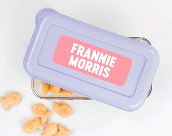Custom Waterproof Daycare Labels,  Dishwasher Safe Stickers,  Preschool Labels, School Supply Labels, Kids Name Decals for Camp Belongings