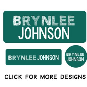Name Labels for School Supplies | Custom Waterproof Stickers | Dishwasher Safe Labels for Kids | Personalized Name Labels | Daycare Labels
